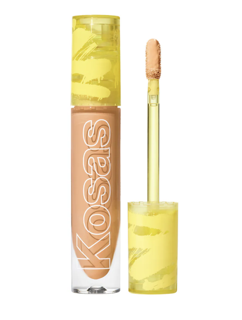 This is my favorite and one of the best non-toxic concealers, Kosas Revealer Concealer for all skin types, hydrates and brightens dark circles.
